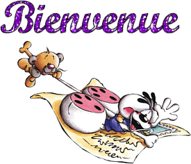 Gif animé bienvenue Diddl